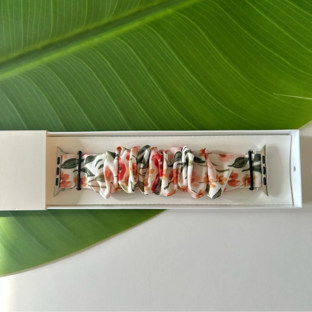 Smart Watch Band 42/44/45mm Floral (2 white)